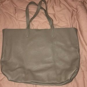 Tan leather Cuyana tote